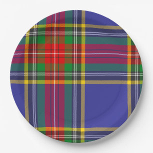 Prato De Papel  Padrão Escocês da Xadrez MacBeth Tartan