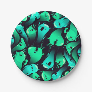 Prato De Papel padrão fantasma