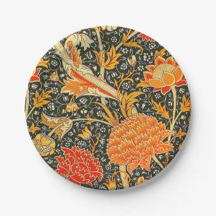 Prato De Papel Padrão Floral Vintage William Morris Cray