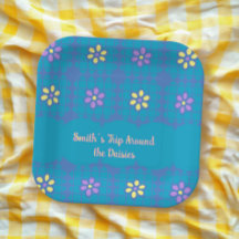 padrão geométrico colorida de margarida no verão