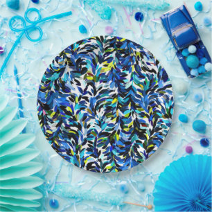 Prato De Papel Padrão legal de pintura de cor de verão