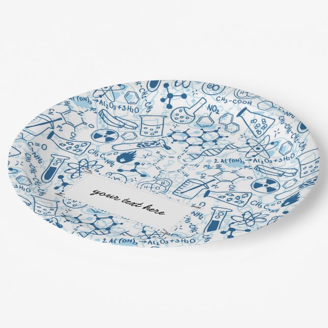 Prato De Papel Padrão químico escolar (Inclinado)