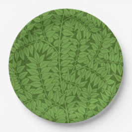 Prato De Papel Padrão Ramo Verde (Arte da Selva) (William Morris)