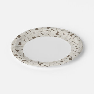 Prato De Papel Padrão retrô para o homem 2