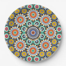 Padrão Tradicional Boho de Mosaico Marroquino