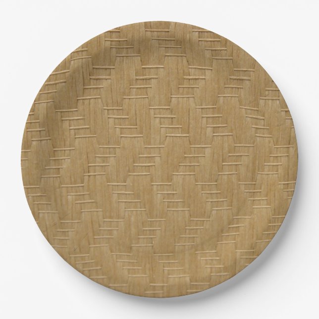 PRATO DE PAPEL PADRÃO WICKER (Frente)