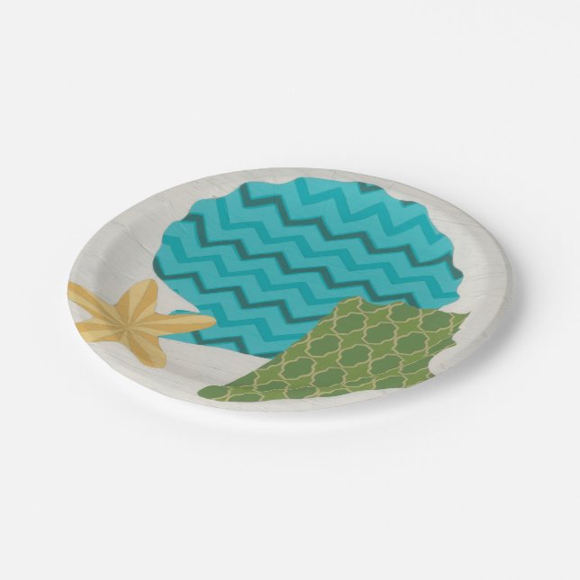 Prato De Papel Padrões de Shell II (Inclinado)