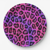 Padrões para peles de leopardo cor-de-rosa e roxo