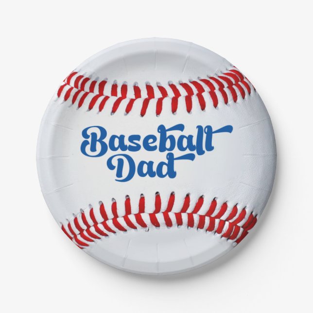 Prato De Papel Pai do Pai de Baseball (Frente)