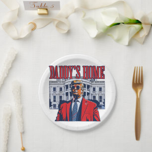 Prato De Papel Pai Home Trump Presente de Trump na Casa Branca