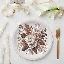 Prato De Papel País Elegante Moderno Ocidental- Floral
