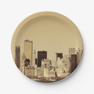 Prato De Papel Paisagem da Cidade de Nova York