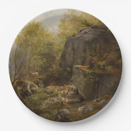 Prato De Papel Paisagem perto de Conway, North Wales (por A.H. Wy