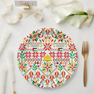 Prato De Papel Palestina Tatreez Embroderia Tradicional