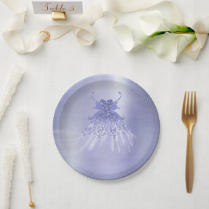 Prato De Papel Palhaço de Lavanda Wing Sheen Roxo Iridescente