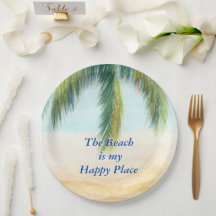 Palmeira em um dia ensolarado na praia