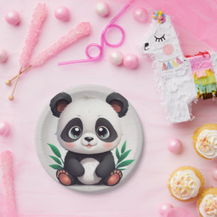 Prato De Papel panda do fofinho