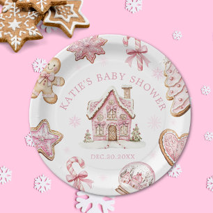 Prato De Papel Pão-de-rosa Pão-de-Chá de fraldas Cookie Placa