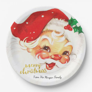 Prato De Papel Papai Noel Felry Natal