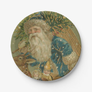 Prato De Papel Papai Noel retro from 1900