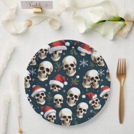 Prato De Papel Papais noeis De Natal Engraçados Cascas Em Santa H