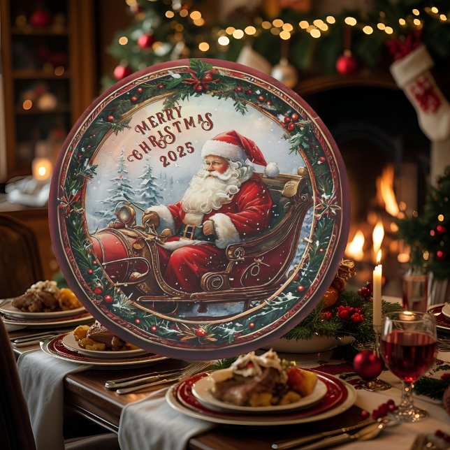 Prato De Papel Papais noeis em Sua Altura (Criador carregado)