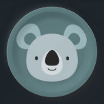 Prato De Papel Papéis de Arte de Muro de Koala Birthday Kids Room<br><div class="desc">Papéis de Arte de Muro de Koala Birthday Kids Room</div>