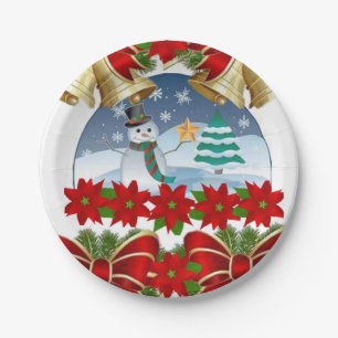 Prato De Papel Papéis de Natal