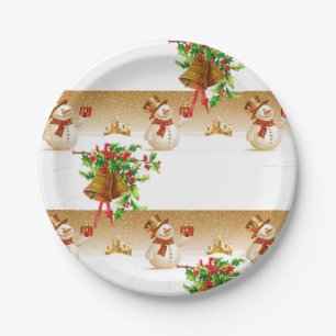 Prato De Papel Papéis de Natal