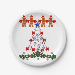 Prato De Papel Papéis de Natal