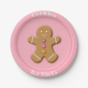 Prato De Papel Papéis de Natal - Cookies para Papais noeis