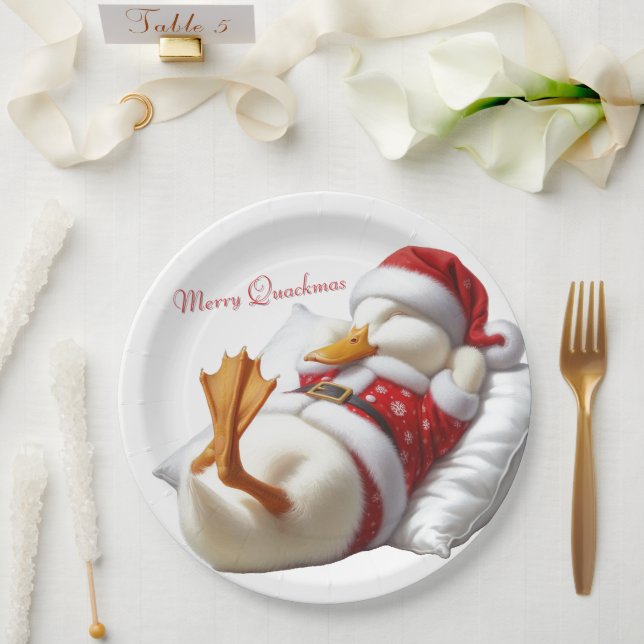 Prato De Papel Papéis de Natal de Pato Branco (Casamento)
