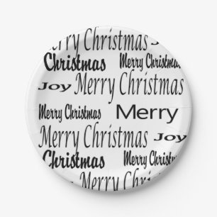 Prato De Papel Papéis de Natal, Feliz Natal