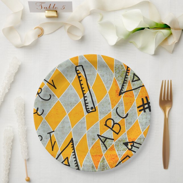 Prato De Papel Papéis escolares e festas (Casamento)