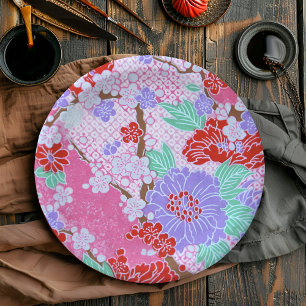 Prato De Papel Papéis-padrão Sakura Japonês