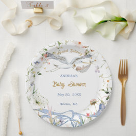 Prato De Papel Papel de Chá de fraldas de Fita de Flor Selvagem d