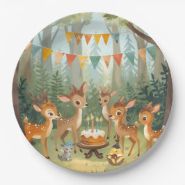 Prato De Papel Papel de Festa de aniversário de veados