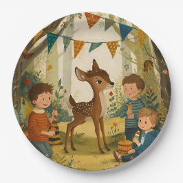 Prato De Papel Papel de Festa de aniversário de veados