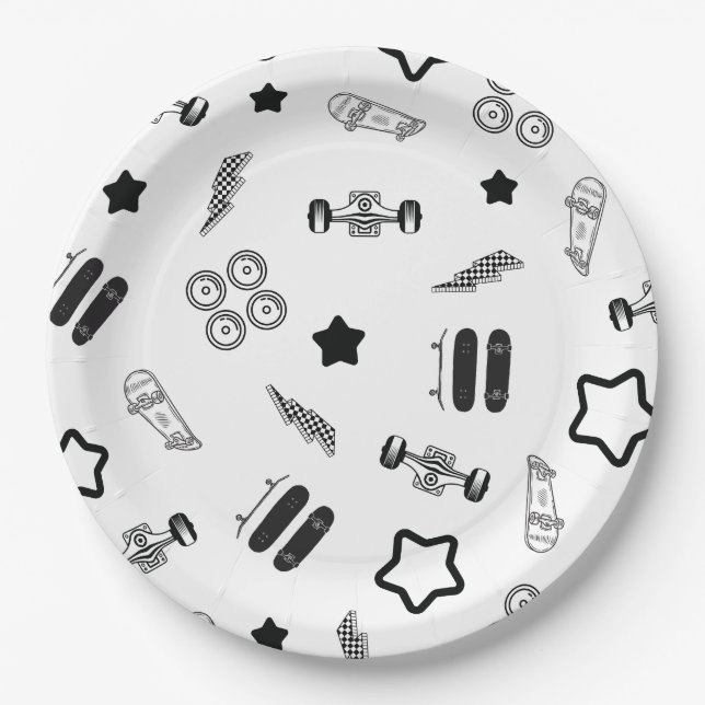 Prato De Papel Papel de skate Placas 9" (Frente)