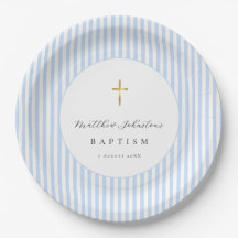 Papel para Batismo de Bebê Menino Azul