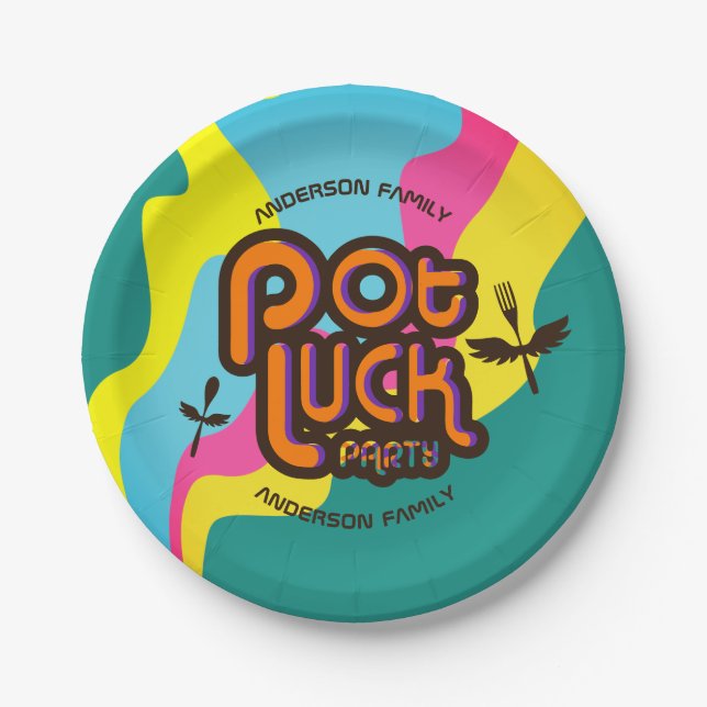 Prato De Papel Papel personalizado de comida personalizado de sor (Frente)