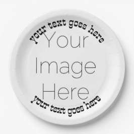 Prato De Papel Papel personalizado personalizado personalizado de