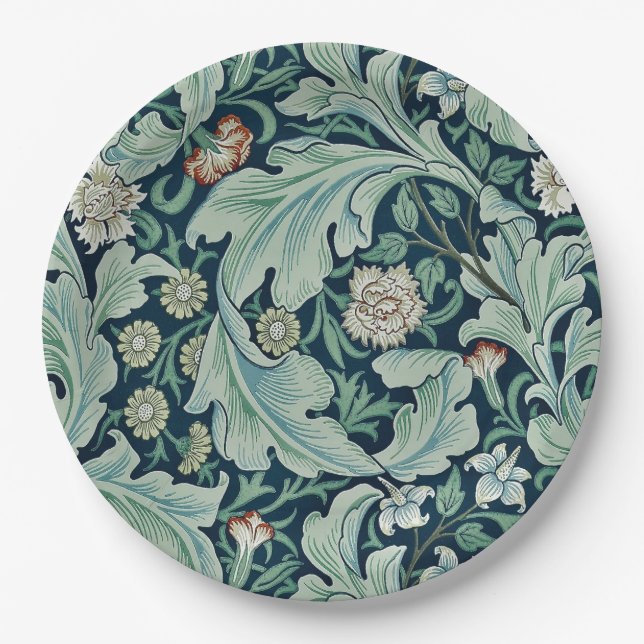 PRATO DE PAPEL PAPEL: WILLIAM MORRIS: FLORAL DESIGN (Frente)