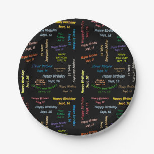 Prato De Papel Papelão, 16 de setembro, Aniversário