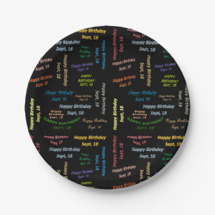 Prato De Papel Papelão, 18 de setembro, Aniversário