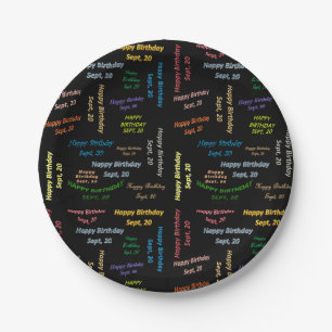 Prato De Papel Papelão, 20 de setembro, Aniversário