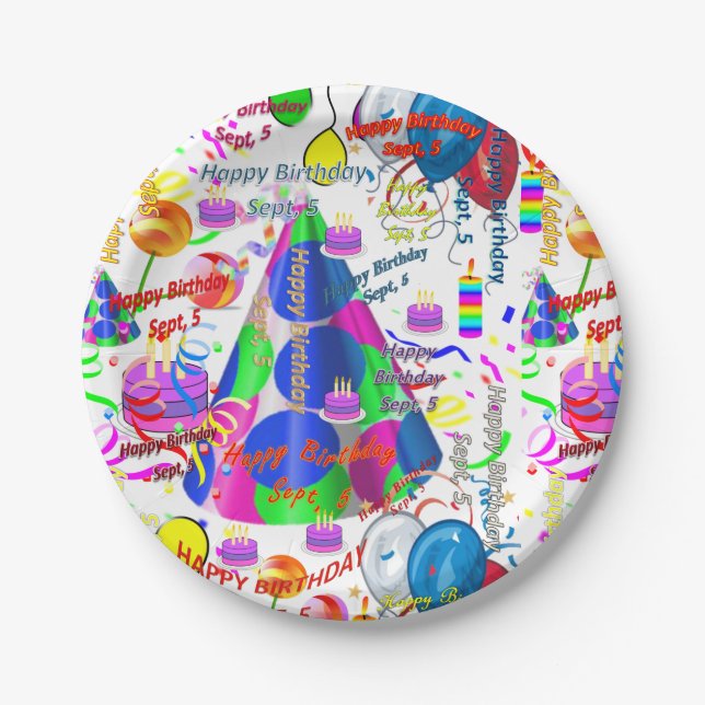 Prato De Papel Papelão, 5 de setembro, (Frente)