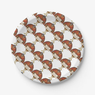 Prato De Papel Papelão Personalizado de Ação de Graças/Turco