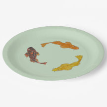 Papelão - Três Nadando Koi