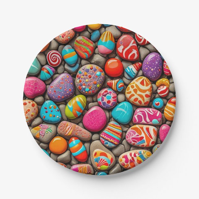 Prato De Papel Paper Plate 7" (Frente)